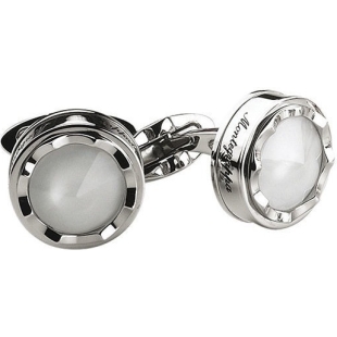 Parola Cufflinks white glass Montegrappa - 1