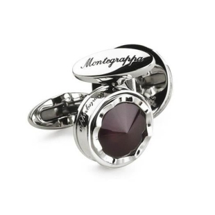 Parola Cufflinks purple glass Montegrappa - 1