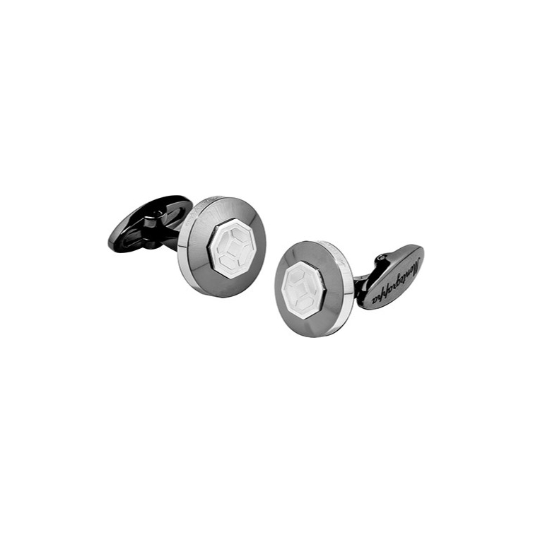 Il Signore Cufflinks gunmetal inox Montegrappa - 1