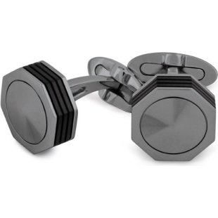 NeroUno Linea Cufflinks gunmetal Montegrappa - 1