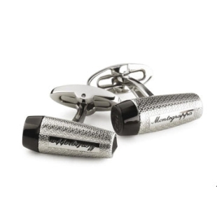 Gemelli Fortuna in acciaio e nero Montegrappa - 1