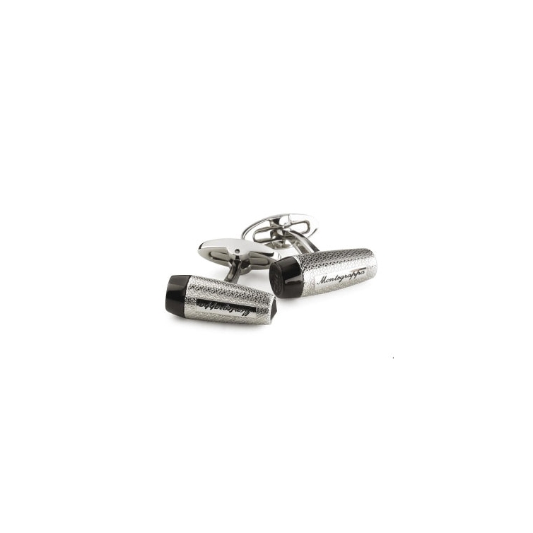 Fortuna Cufflinks steel and black Montegrappa - 1