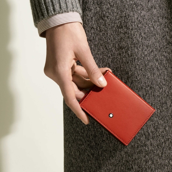 Soft Trio Card Holder 4cc Rust Montblanc - 9