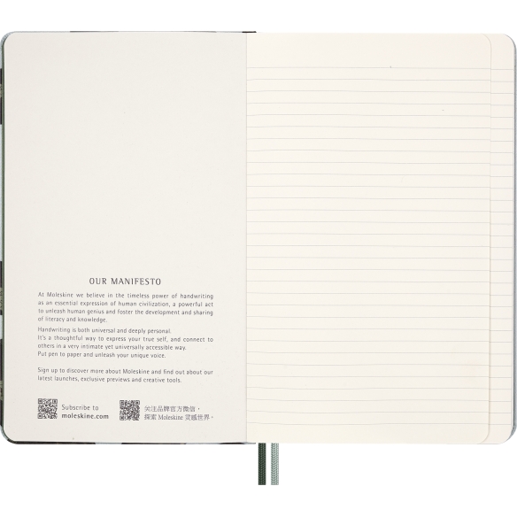 Year of the Snake Leaves Notebook L ruled Moleskine - 3
