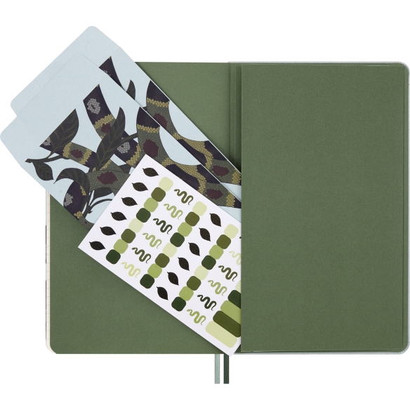 Year of the Snake Leaves Notebook L ruled Moleskine - 5