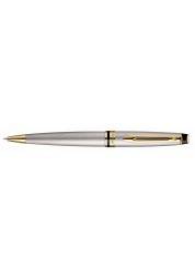 Experience a combination of modern elegance and sophistication with Expert Stainless Steel GT ballpoint pen. Its brushed steel barrel, gold-plated trim and engraved " Waterman , Paris " motif reflect strength and modernity. This must-have accessory comes in a premium gift box, making it the ideal choice for those who desire perfection and stability.