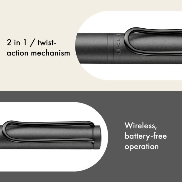 Safari Twin Pen EMR PC/EL Multifunctional Pen all black Lamy - 7