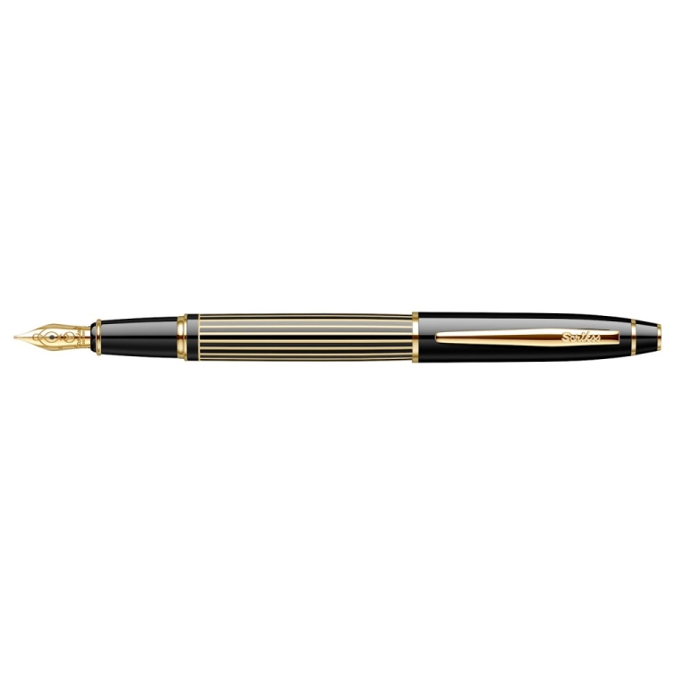 Noble Black Stripe GT Fountain Pen Scrikss - 1
