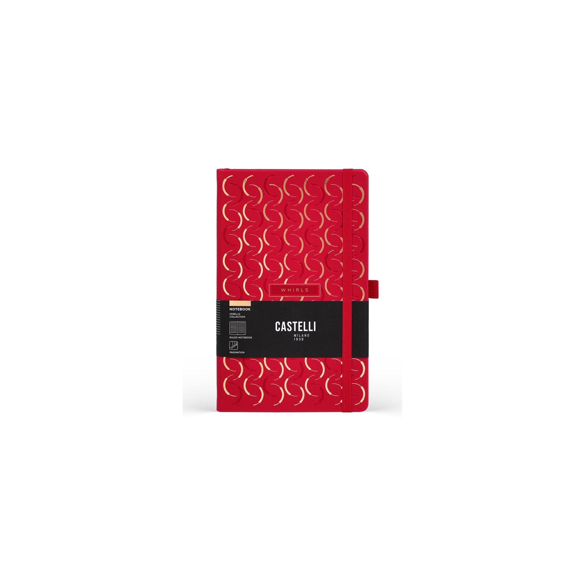 Castelli Milano - Cesello Whirls Notitieboek L Gelijnd