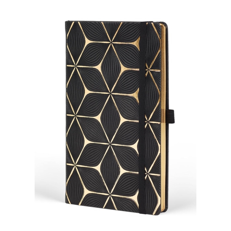 Cesello Gold Flower Notebook L ruled Moleskine - 2