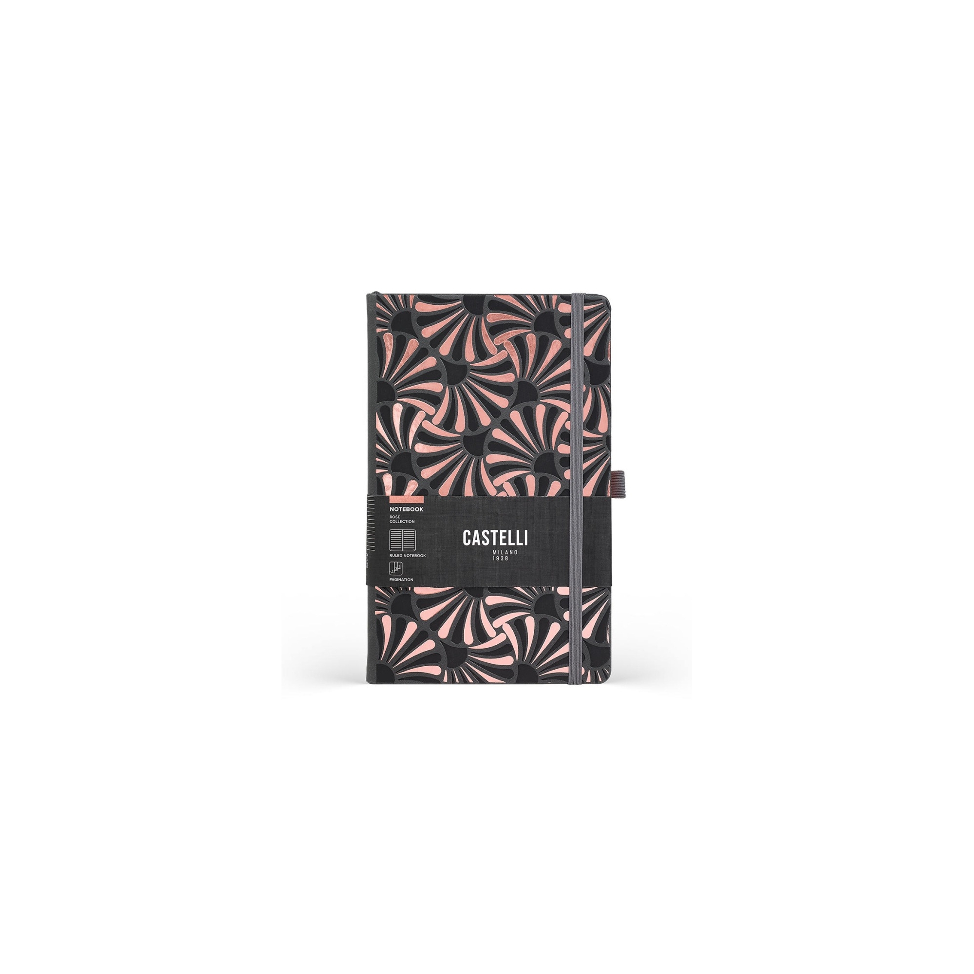 Castelli Milano - Cesello Gold Lilly Notebook L Lined