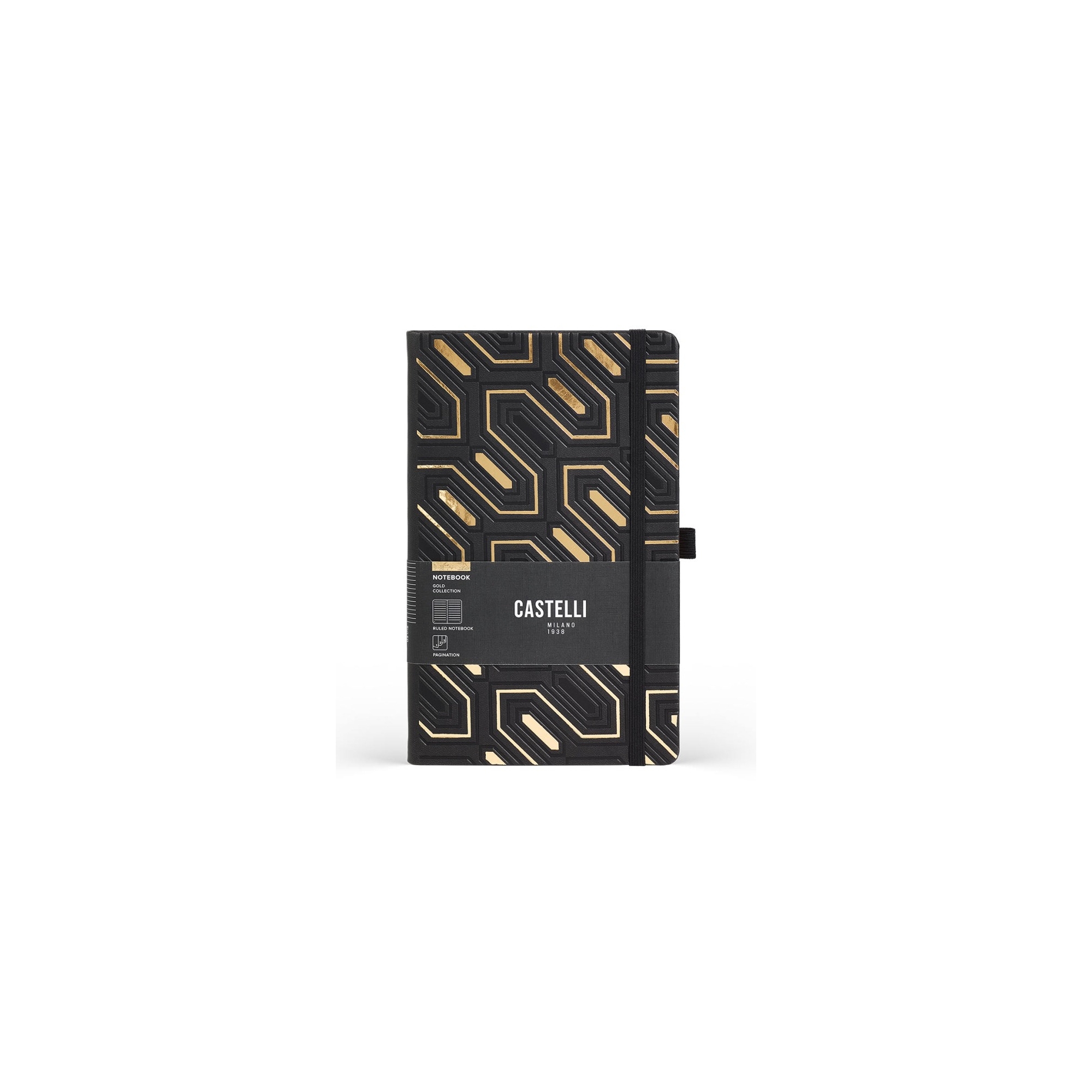 Castelli Milano - Cesello Gold Obelisk Notebook L, Lined