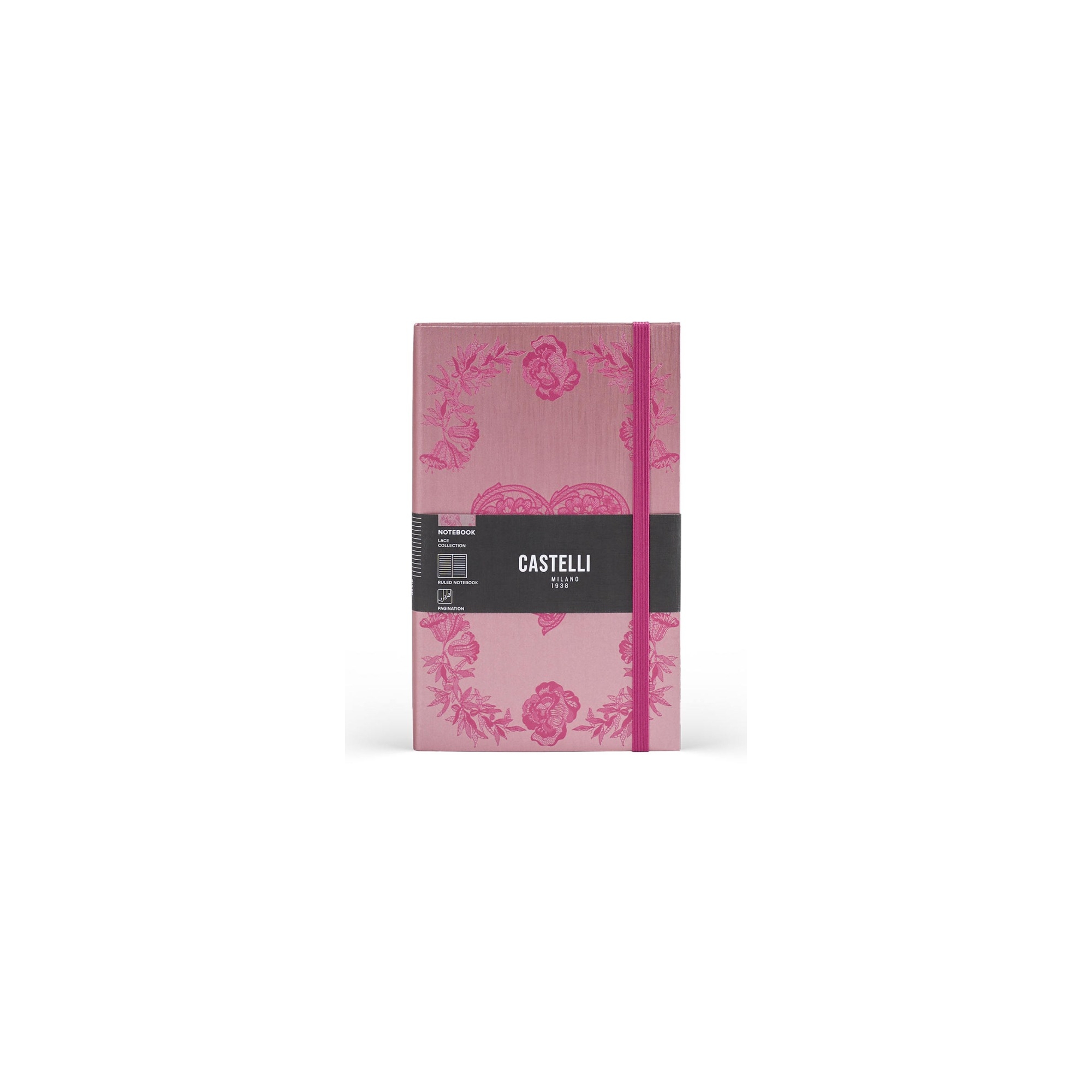 Castelli Milano - Cesello Lace Heart Notebook L, Lined