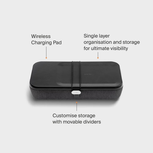 Nest V2 Puzdro a bezdrôtová nabíjačka black Orbitkey - 3