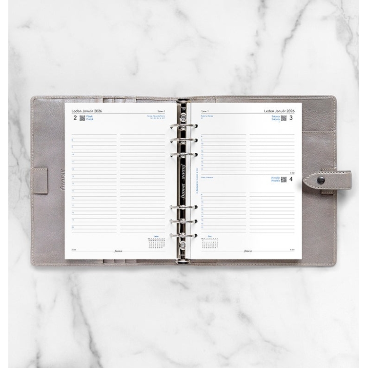 Calendar Refill One Day On A Page A5 2026 CS+SK Filofax - 2