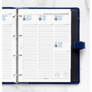 Calendar Refill Week On Two Pages A4 2026 multilanguage Filofax - 1