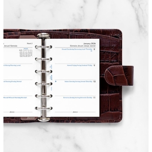 copy of Recambio de calendario Semana en dos páginas Pocket 2025 multilenguaje Filofax - 1