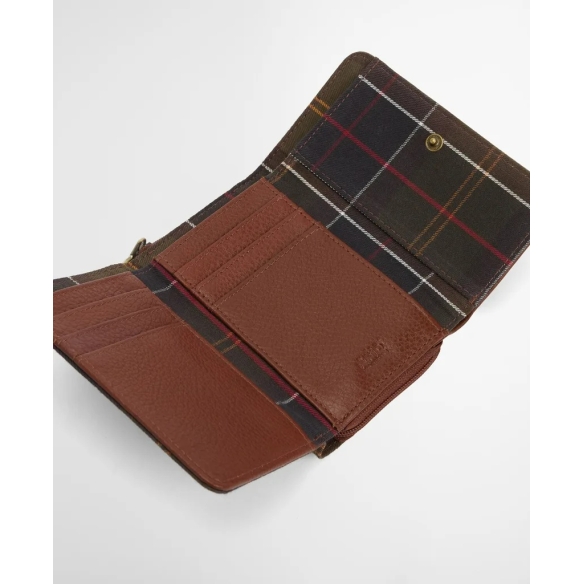 copy of Portefeuille à pochettes étroites cacao java Barbour - 4