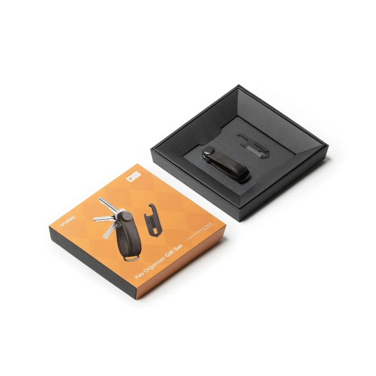 copy of Zestaw upominkowy Organizer na klucze i brelok do kluczy w kolorze koniakowym Orbitkey - 5