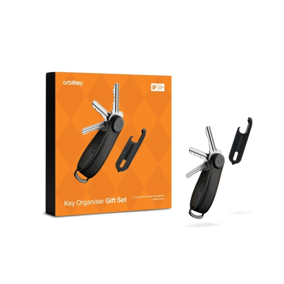 copy of Zestaw upominkowy Organizer na klucze i brelok do kluczy w kolorze koniakowym Orbitkey - 1