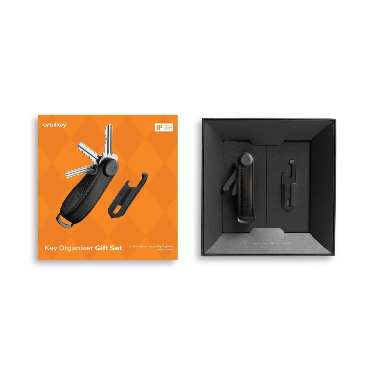 copy of Zestaw upominkowy Organizer na klucze i brelok do kluczy w kolorze koniakowym Orbitkey - 6