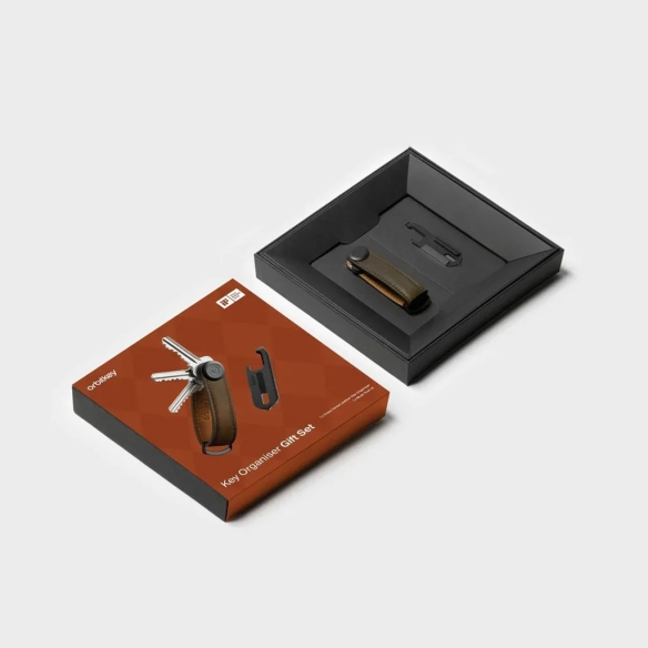 copy of Set regalo organizer per chiavi e portachiavi cognac Orbitkey - 4