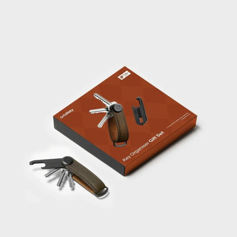 copy of Set regalo organizer per chiavi e portachiavi cognac Orbitkey - 5