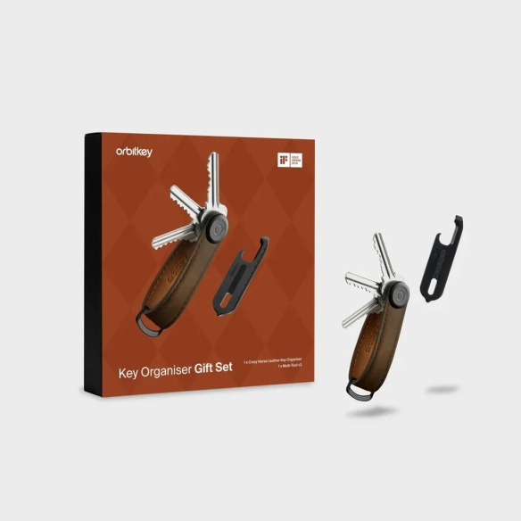 copy of Set regalo organizer per chiavi e portachiavi cognac Orbitkey - 6