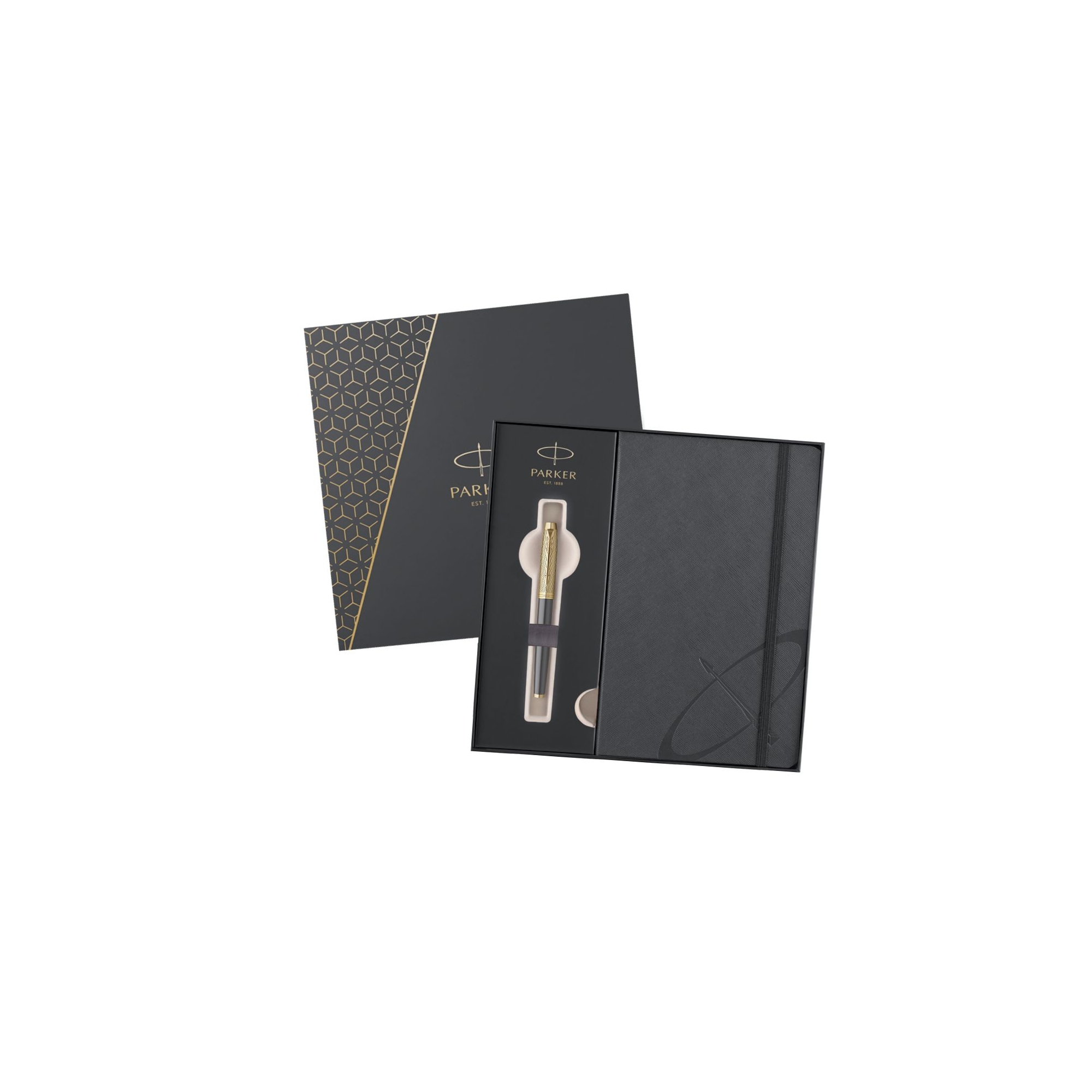Parker - Im Premium Arrow Roller And Notebook Gift Set