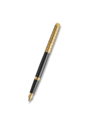 Enjoy writing with Hémisphére Opera SE DLX Black GT pen - an exceptional piece inspired by the nobility and beauty of opera houses. This luxurious pen with a black lacquered body and a gold-plated cap with an engraved pattern is carefully assembled in France. The writing experience with this pen is as impressive and inspiring as a magnificent opera performance.