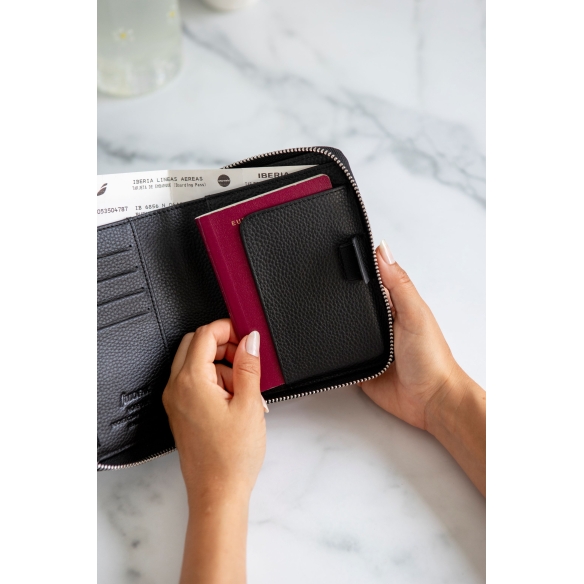Norfolk Diary Pocket Zip Compact Svart Filofax - 14