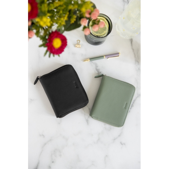 Norfolk Diary Pocket Zip Compact Sage Filofax - 16