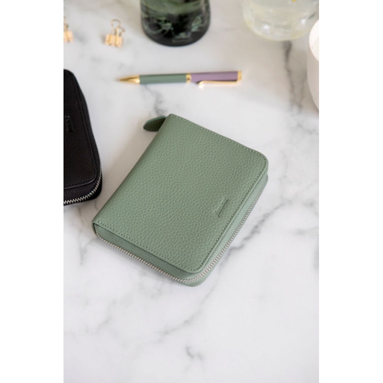 Norfolk Diary Pocket Zip Compact Sage Filofax - 6
