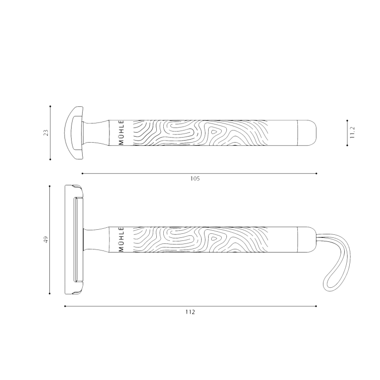 Companion Razor Silver Turquoise Mühle - 4