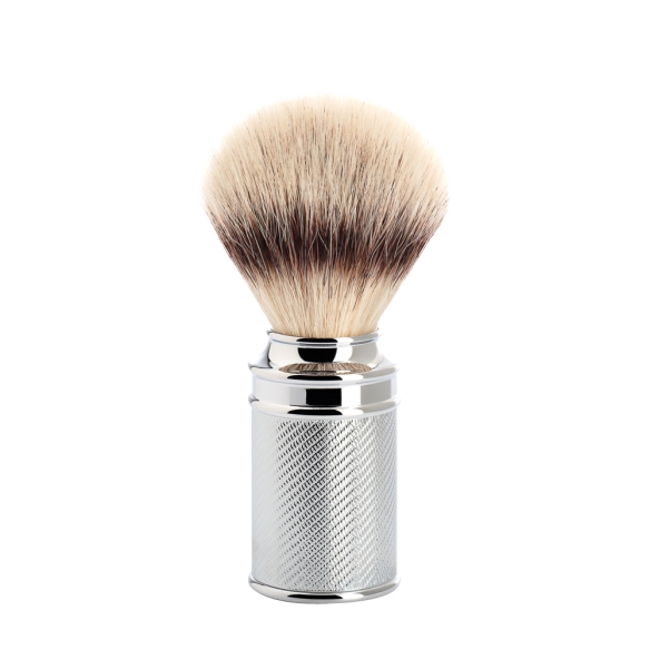 Tradycyjny pędzel do golenia, Silvertip Fibre®, chromowany Mühle - 1