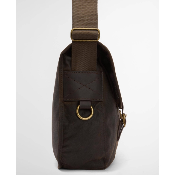 Kopija Field Waxed Crossbody voskirane torbe za rame crno-maslinaste Barbour - 6