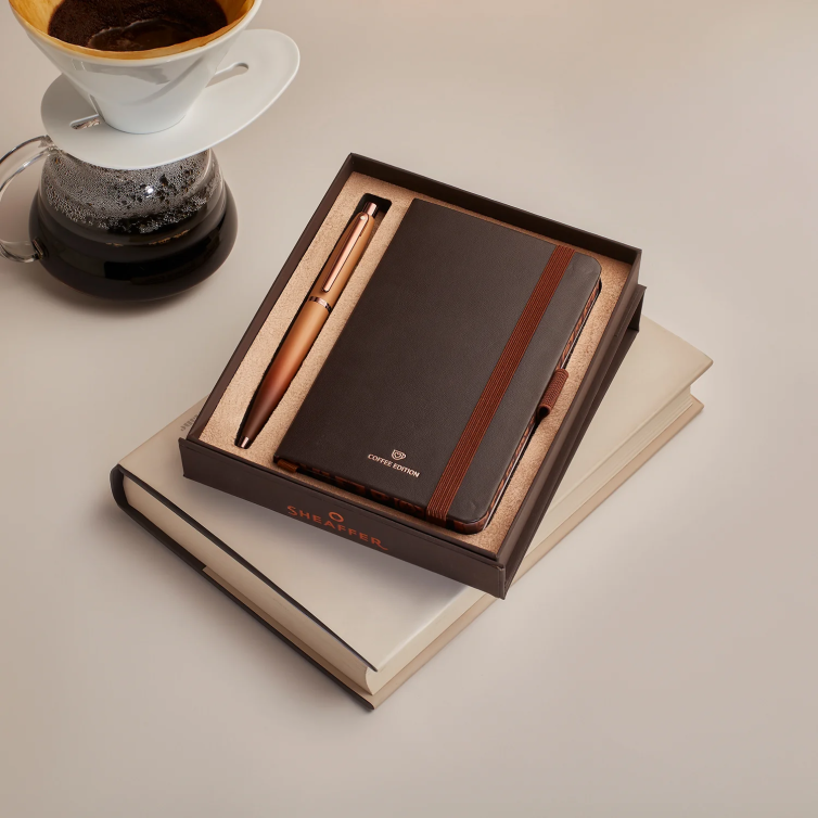 VFM Kaffesæt Kuglepen og notesbog Sheaffer - 2 stk.