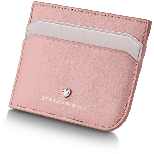 Sentinel Emily in Paris Kulspetspenna & Läderkorthållare Rosa Sheaffer - 10-pack