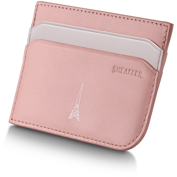 Sentinel Emily in Paris Kuglepen & Læder Kortholder Sæt Pink Sheaffer - 11