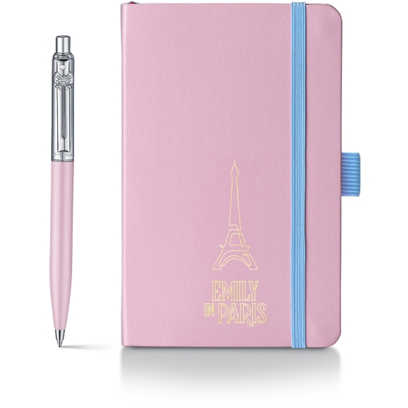 Exemplar des Sentinel Emily in Paris Kugelschreiber- und Lederkartenetui-Sets in Pink Sheaffer - 1