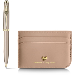 Sheaffer 100 Emily in Paris golyóstoll és kártyatartó szett bézs Sheaffer - 12 db