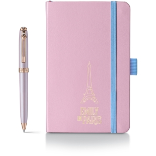 Set Prelude Mini Emily in Paris Pix cu bilă și suport pentru carduri roz Swarovski Sheaffer - 1