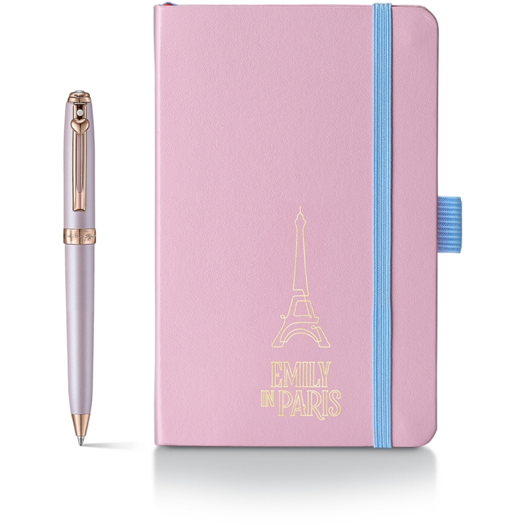 kopia zestawu Prelude Mini Emily in Paris długopis i etui na karty różowy Swarovski Sheaffer - 1
