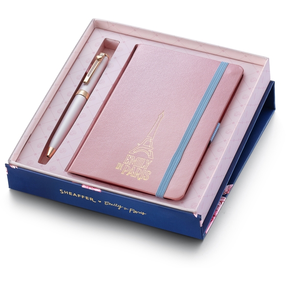 kopia zestawu Prelude Mini Emily in Paris długopis i etui na karty różowy Swarovski Sheaffer - 2