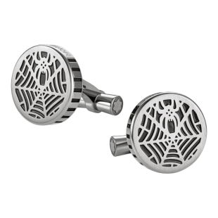 Spider Steel & Lacquer Cufflinks Montblanc - 1