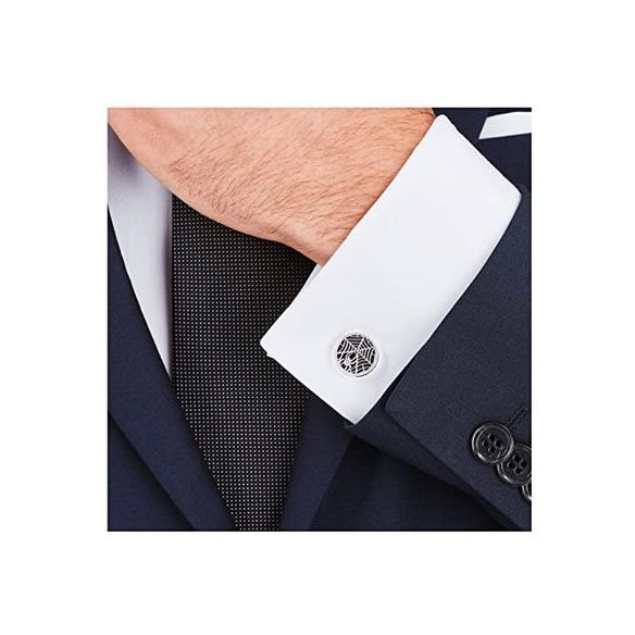 Montblanc Spider-manchetknapper i stål og lak - 3 stk.