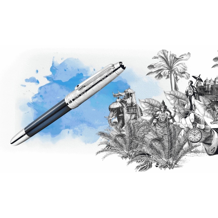 Meisterstück In 80 Tagen um die Welt Doué Classique Roller Montblanc - 9