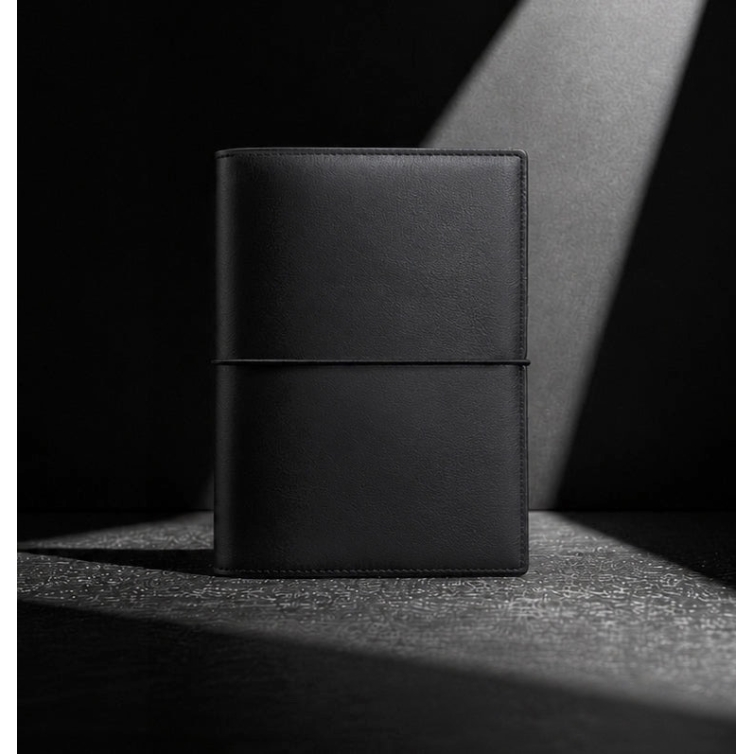 Domino Soft személyes napló, fekete Filofax - 12 db