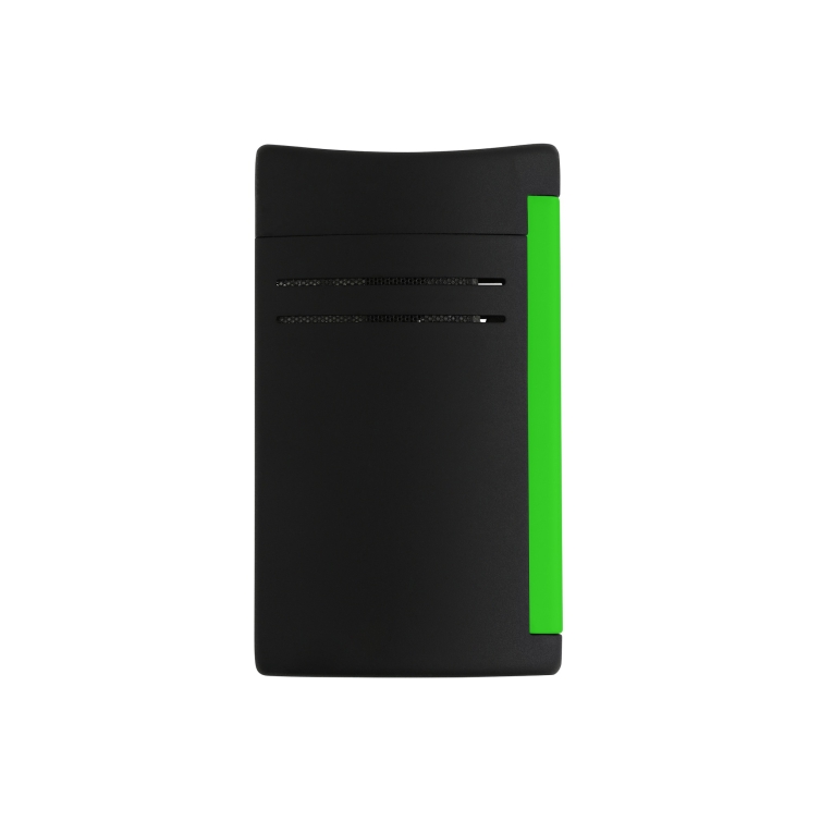 Accendino Maxijet Fluo Nero-Verde a getto ST Dupont - 1