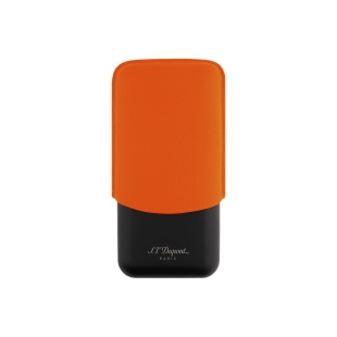 Étui de luxe orange fluo pour 3 cigares ST Dupont - 1
